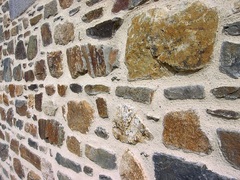 mur maconnerie corten