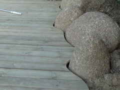 bloc granit naturel terrasse