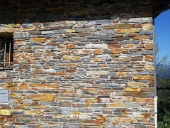 mur schiste corten